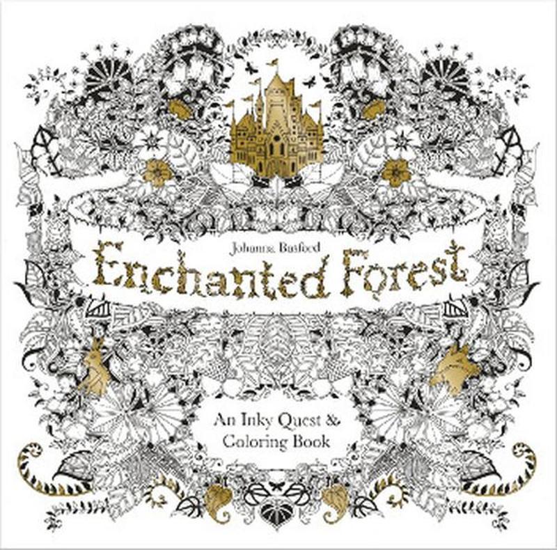 Laurence King Publishing Enchanted Forest: An Inky Quest and Colouring Book - Johanna Basford