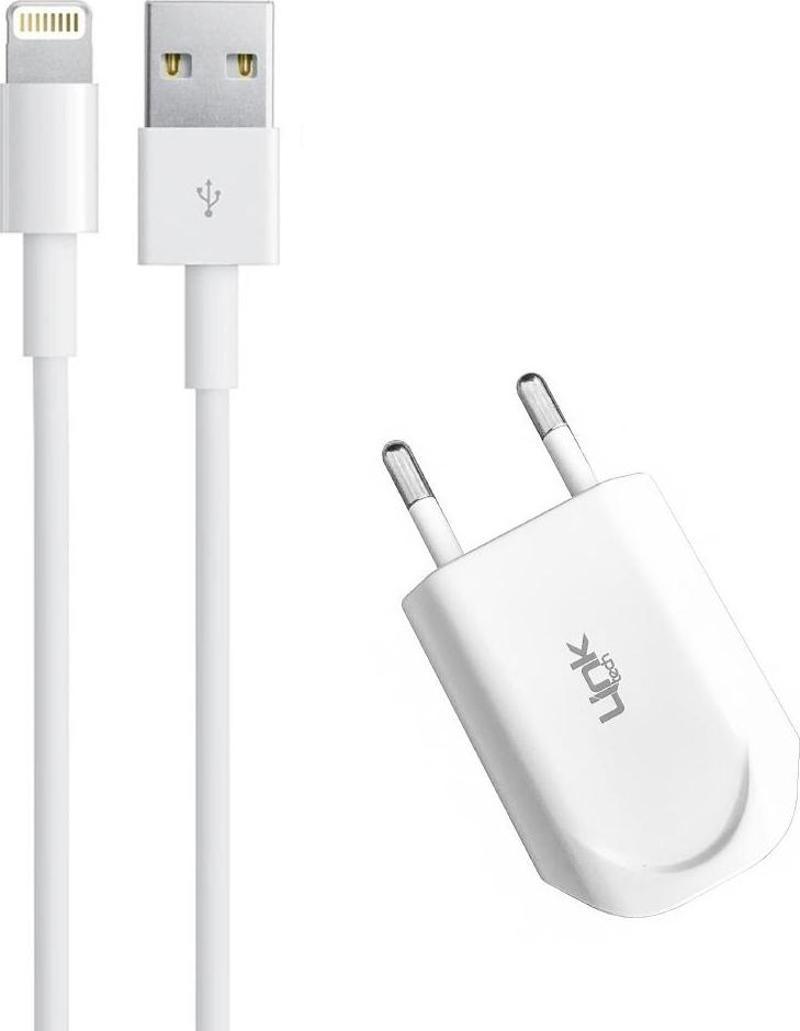 I665 Flat Mini Design Lightning Şarj Aleti 1.2A 5V Beyaz