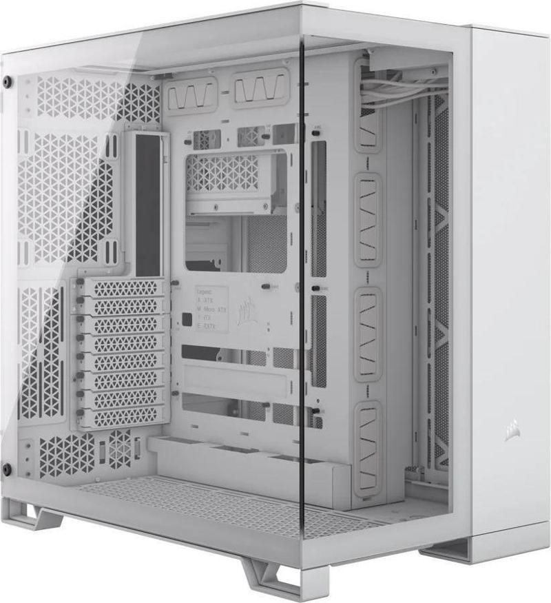 6500X White Tempered Glass USB 3.2 ATX Mid Tower Kasa (CC-9011258-WW)