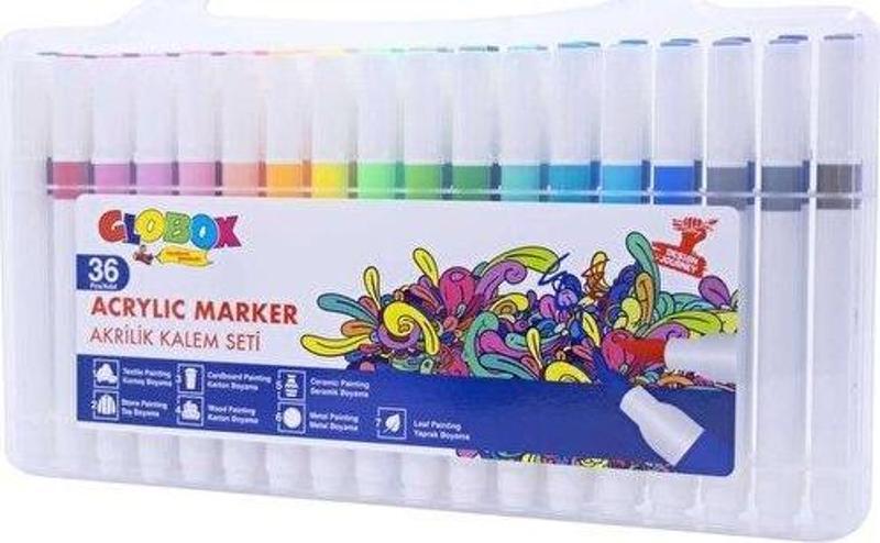 Akrilik Marker Kalem Seti 36 Renk 3687