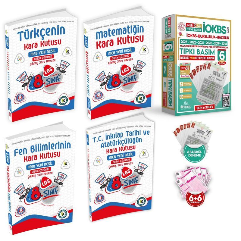 8.Sınıf İOKBS Bursluluk ALTIN PAKET Soru Bankası ve 6lı Tıpkı Basım Deneme Seti