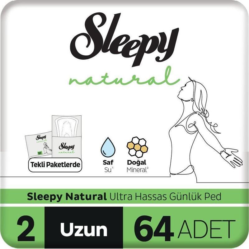 Natural Ultra Hassas Günlük Ped Uzun 64 Adet Ped