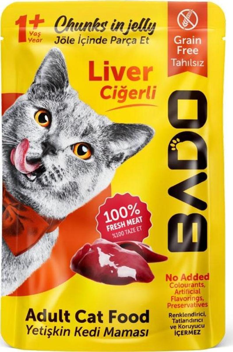 Yetişkin Yaş Kedi Maması Ciğerli 85Gr