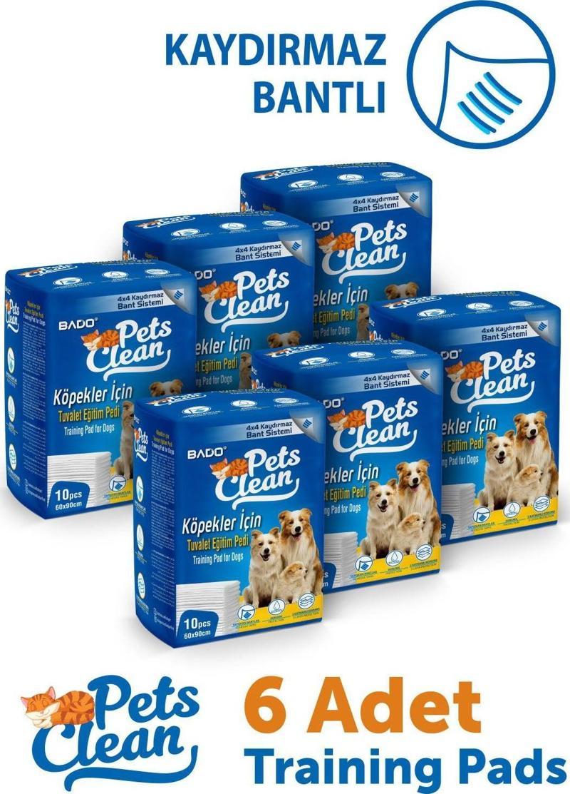 Pets Clean Eğitim(Çiş) Pedi 10lu 60*90Cm*6'lı Paket