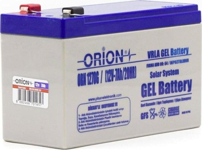 Orıon Akü Jel Orn 1270G 12V 7,0 Ah