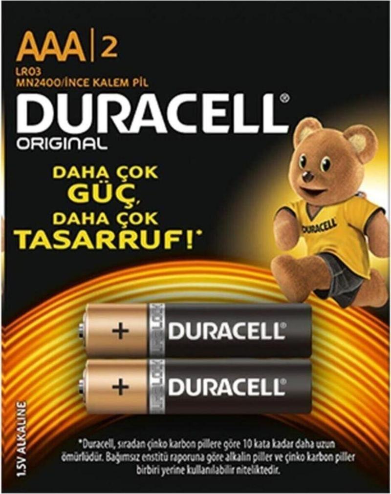 Duracell Aaa Ince Pil 12Li Kartela 2Li Yırtmalı Paket Fiyat