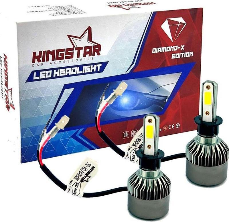 Diamond-X H1 Beyaz Led Xenon Şimşek Etkili Far Ampül 8000 Lümen