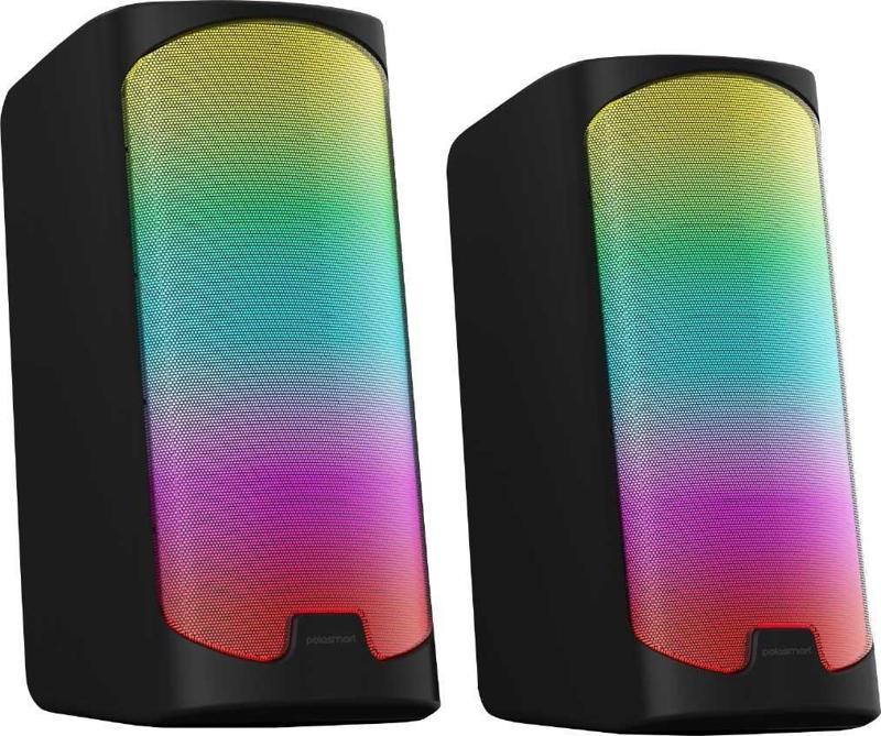 PGS403 Kablolu Rainbow Led Aydınlatma Gaming Oyuncu Speaker Hoparlör Siyah