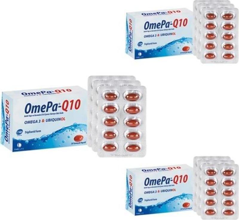 Q10 Omega3 Ubikinol 30 Yumuşak Kapsül - 3 Adet