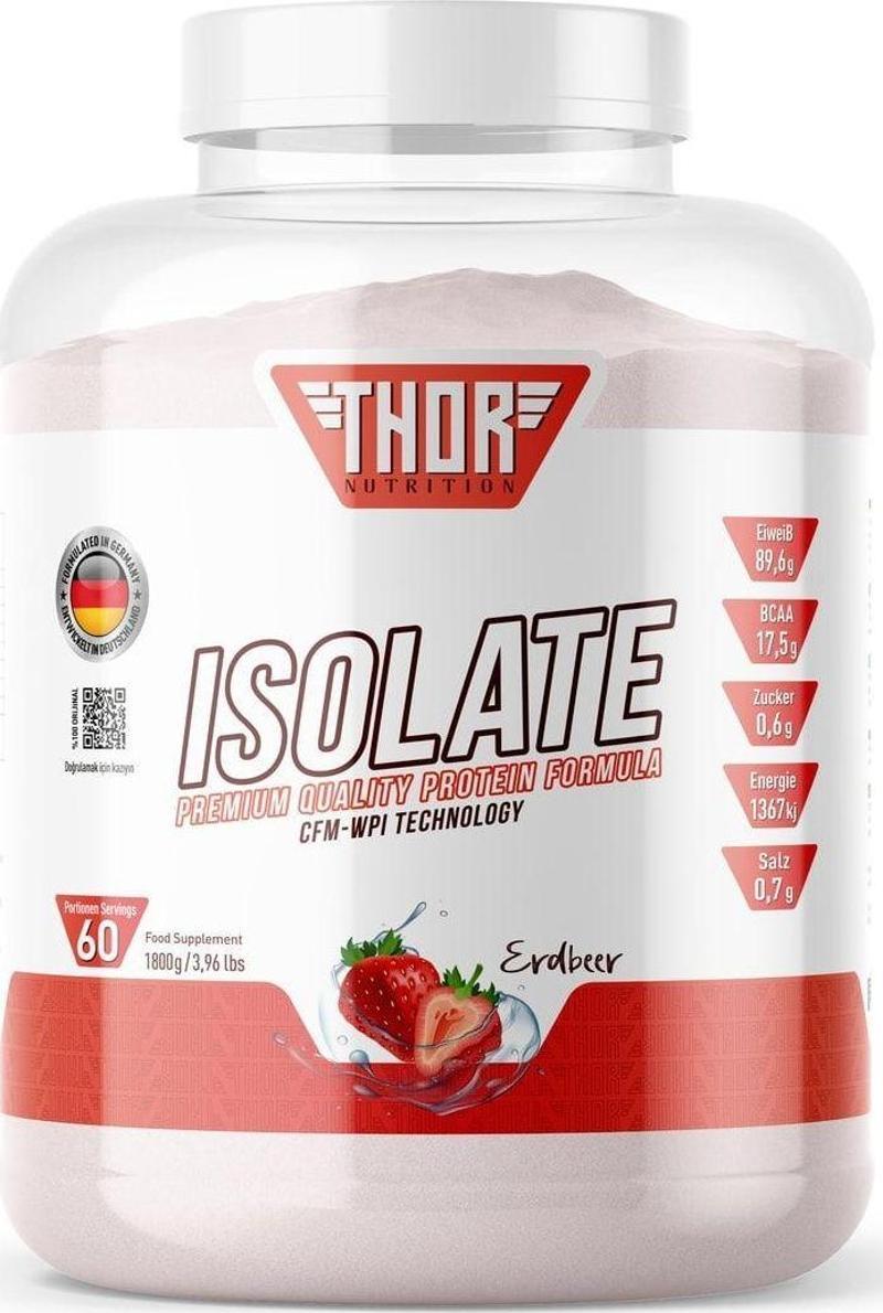 1,8Kg Izole Protein 60 Servis Çilek Aromalı + 5 Hediye