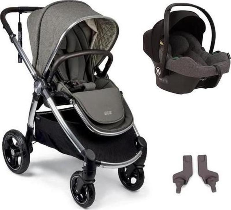 Ocarro Dark GREY Cosmo Travel Sistem Bebek Arabası Walnut