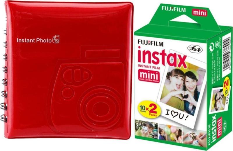 7-8-9-25-70-90 Için 20'li Film+64 'lük Instax Albüm