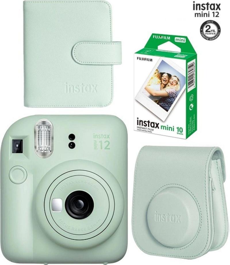 Fujifilm Instax Mini 12 Fotoğraf Makinesi 10'lu Film Ve Albümlü Çantalı Seti 87