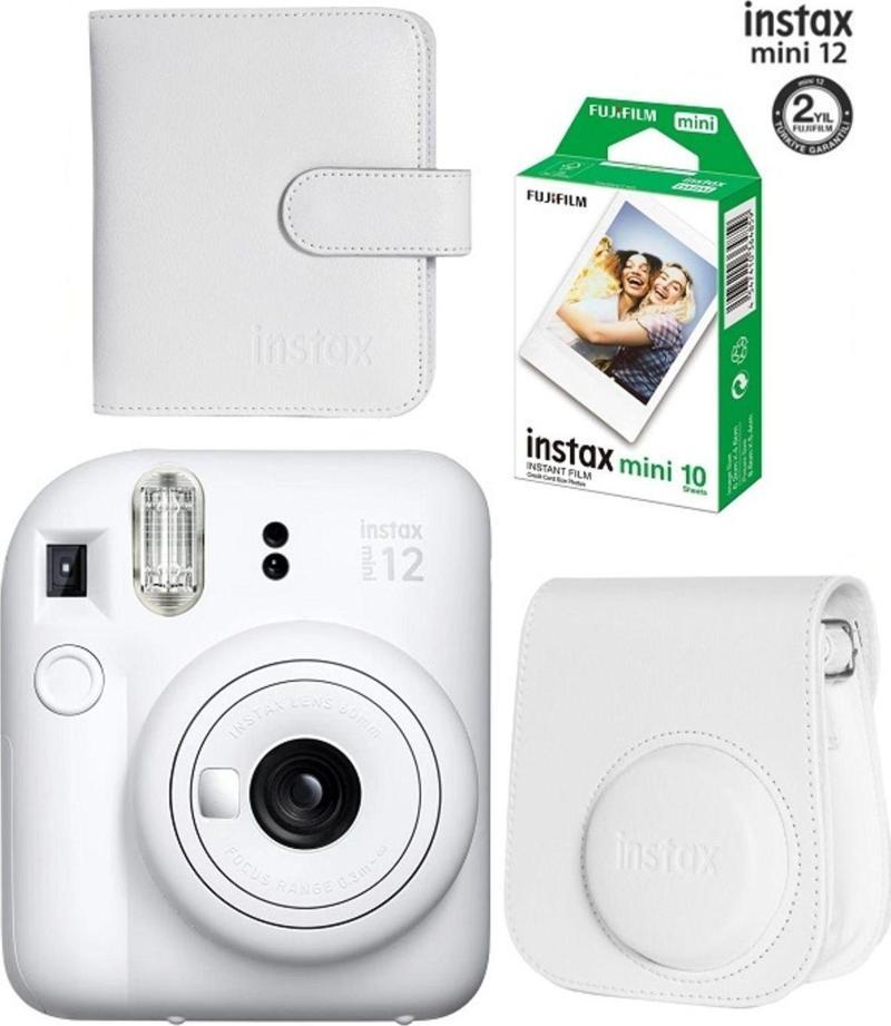 Fujifilm Instax Mini 12 Fotoğraf Makinesi 10'lu Film Ve Albümlü Çantalı Seti 87