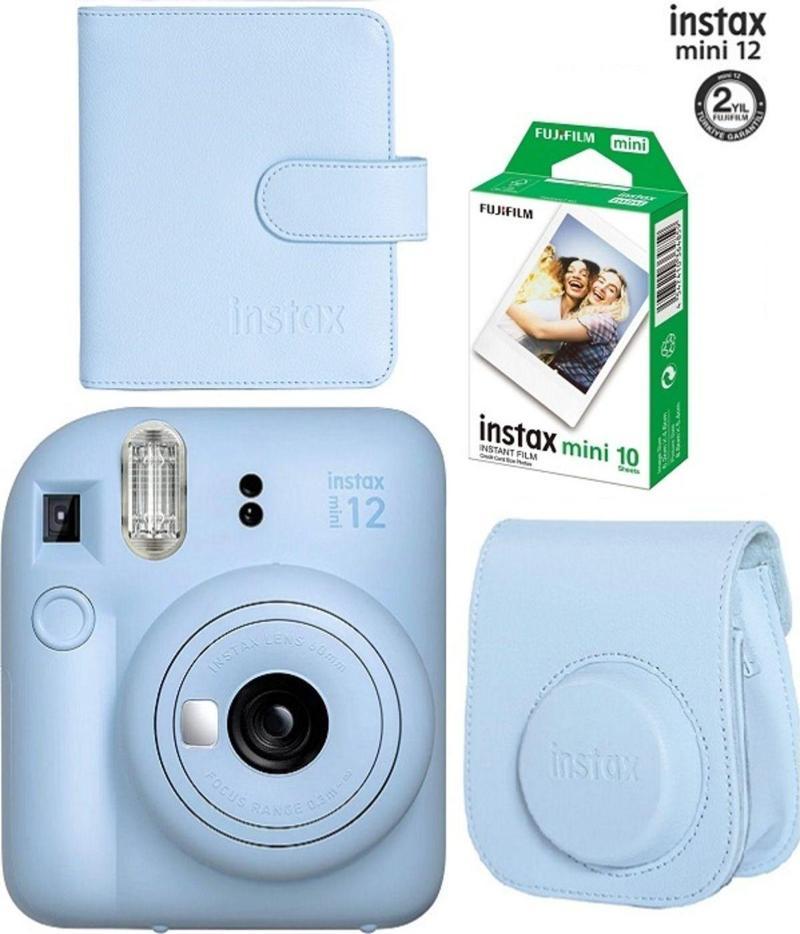 Fujifilm Instax Mini 12 Fotoğraf Makinesi 10'lu Film Ve Albümlü Çantalı Seti 87