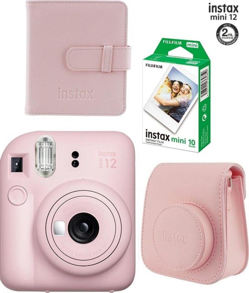 Fujifilm Instax Mini 12 Fotoğraf Makinesi 10'lu Film Ve Albümlü Çantalı Seti 87