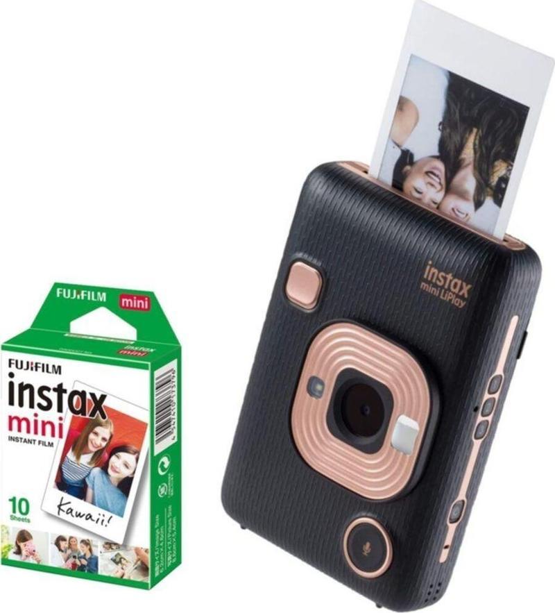 Mini Liplay Şipşak Fotoğraf Makinesi & 10'lu Film Elegant Black