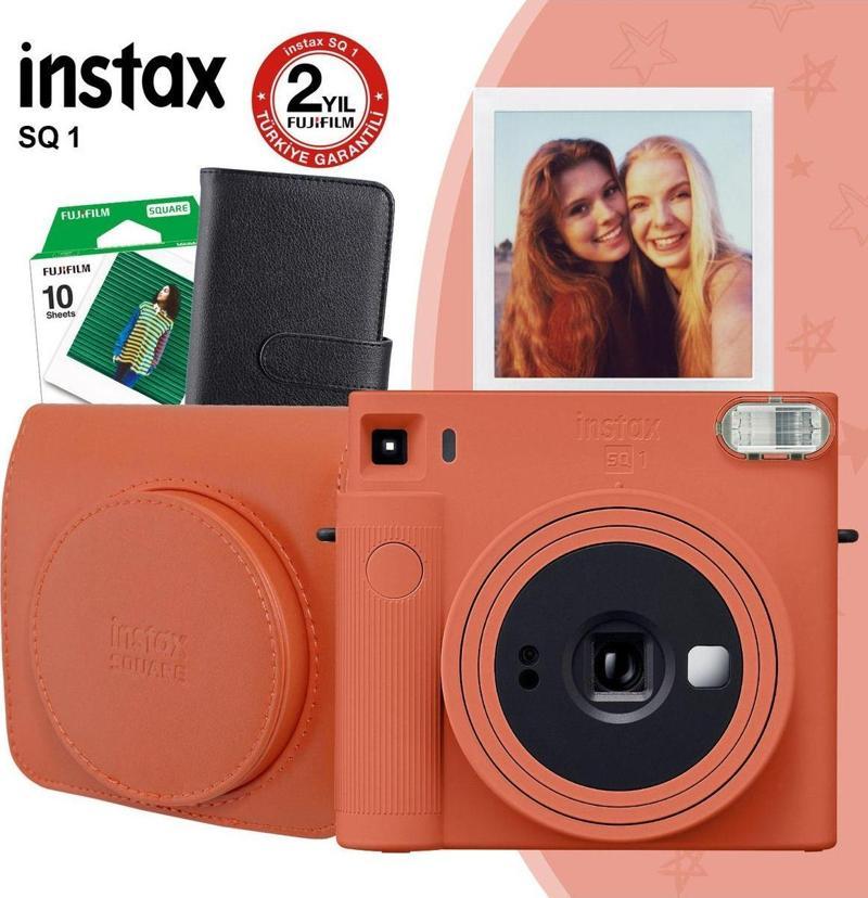 Instax Sq1 Terracotta Turuncu Fotoğraf Makinesi Ve Hediye Seti 2