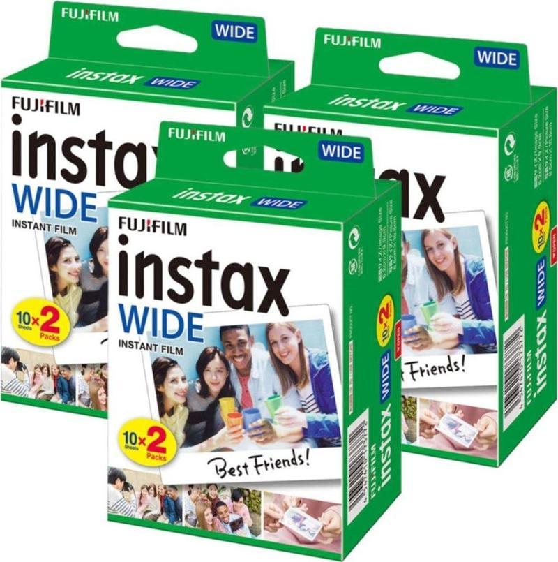 Instax Wide 20'li Film 3'lü Set 60 Poz