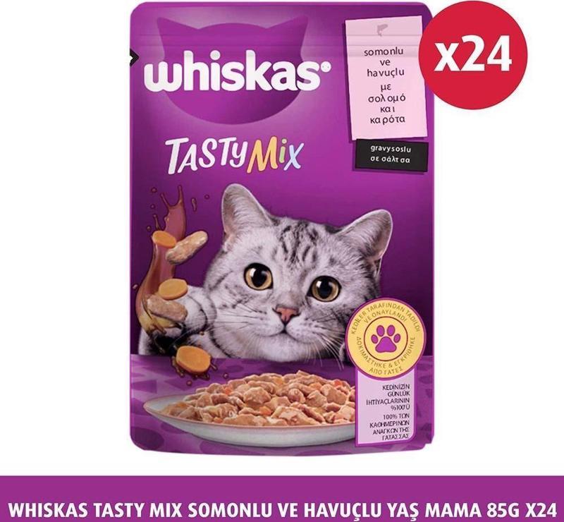 Tasty Mix Somon&Havuç 85 Gr 24X