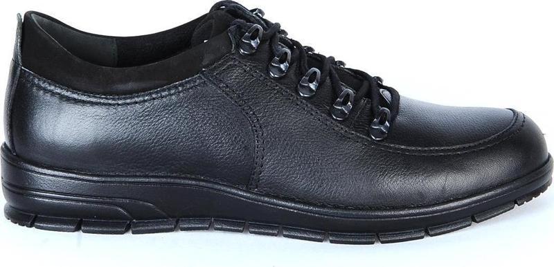 M177 Siyah %100 Deri Erkek Casual Ayakkabı