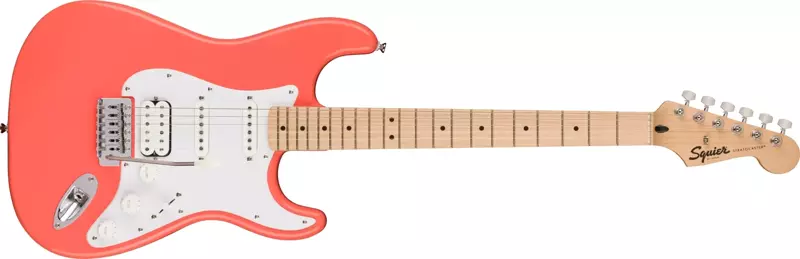 Sonic Stratocaster Hss Akçaağaç White Pickguard Tahitian Coral Elektro Gitar