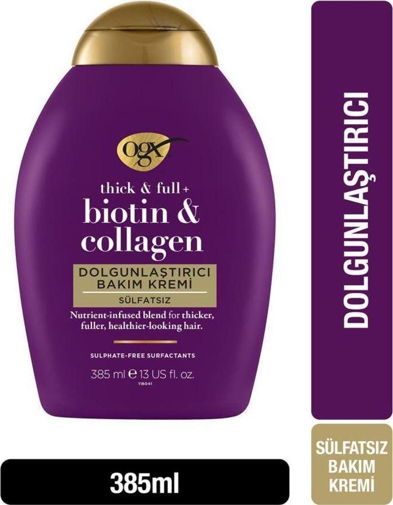 Dolgunlaştırıcı Biotin & Kolajen Sülfatsız Bakım Kremi 385 ml