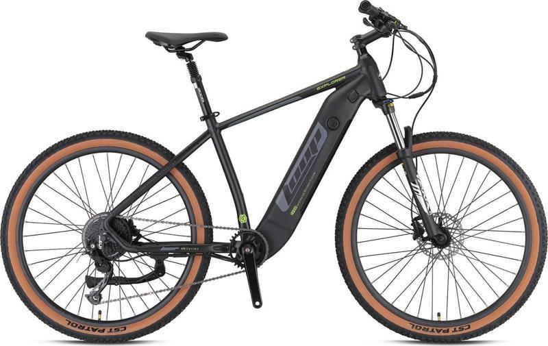 Loop Explorer 27,5" Jant E-MTB 18' Kadro 9 Vites Elektrikli Dağ Bisikleti Siyah Neon Sarı