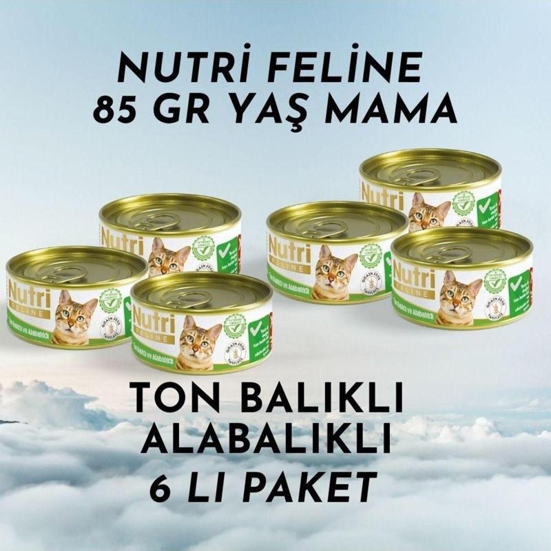 Yaş Mama 85 Gr Tan Balıklı Ve Alabalıklı 6'lı Paket