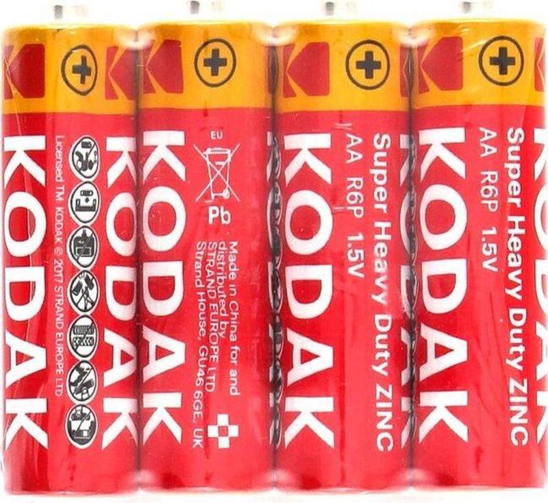 Kodak AA Pil Super Heavy Duty Çinko Karbon Kalem Pil 60 adet