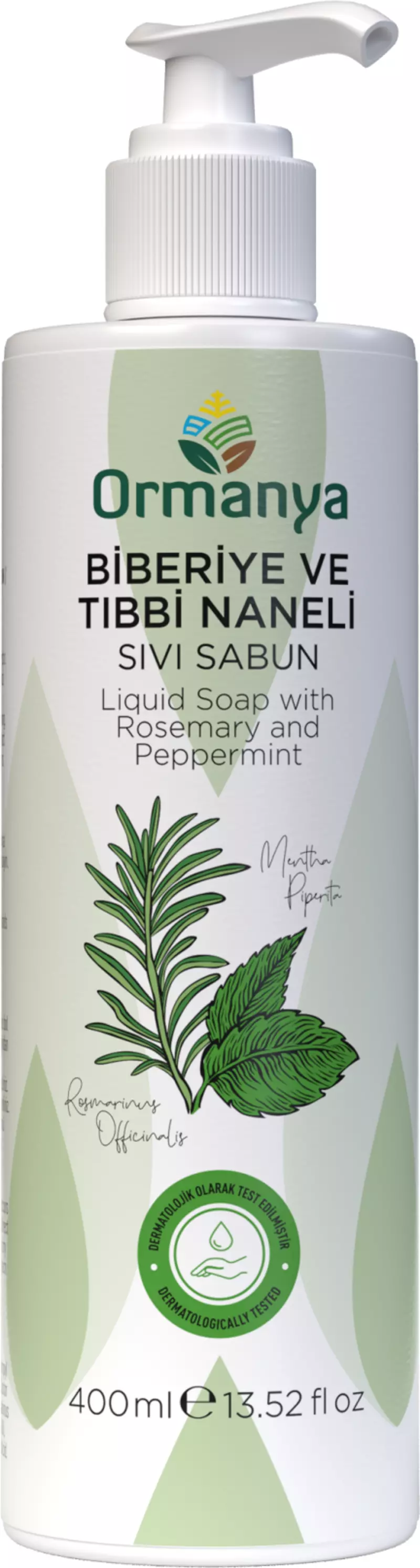 BİBERİYELİ VE TIBBİ NANELİ SIVI SABUN - 400 ml