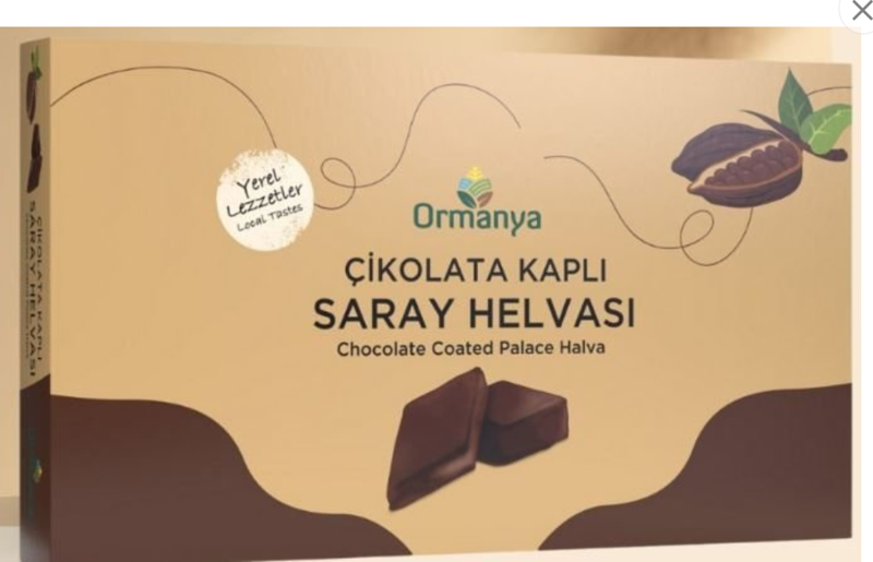 ÇİKOLATA KAPLI SARAY HELVASI - 500 gr