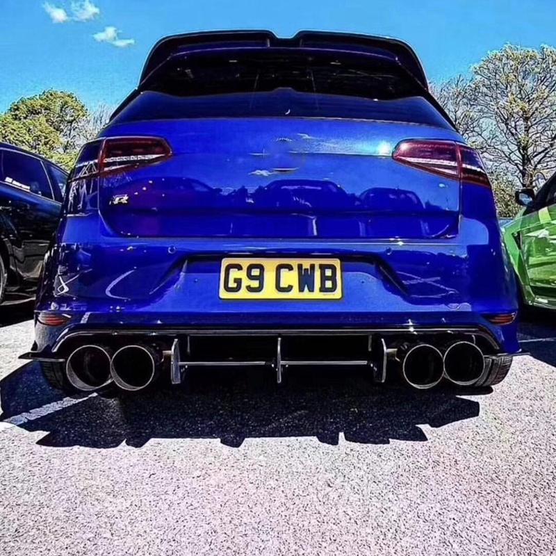 Vw Golf 7 R Arka Tampon Splitteri Parlak Siyah