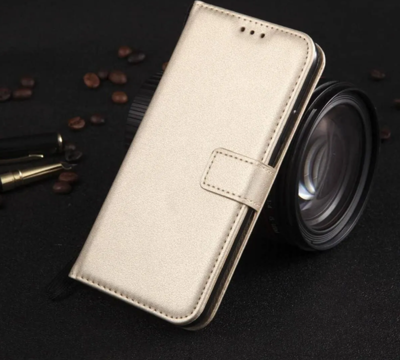 Omi̇x X600  Kartlikli Cüzdan Kilif (Deluxe Wallet Case)  Gold