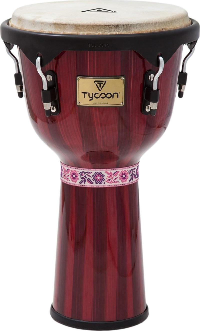 12'' Artist Handpainted Red Djembe (TJ72BHPR)