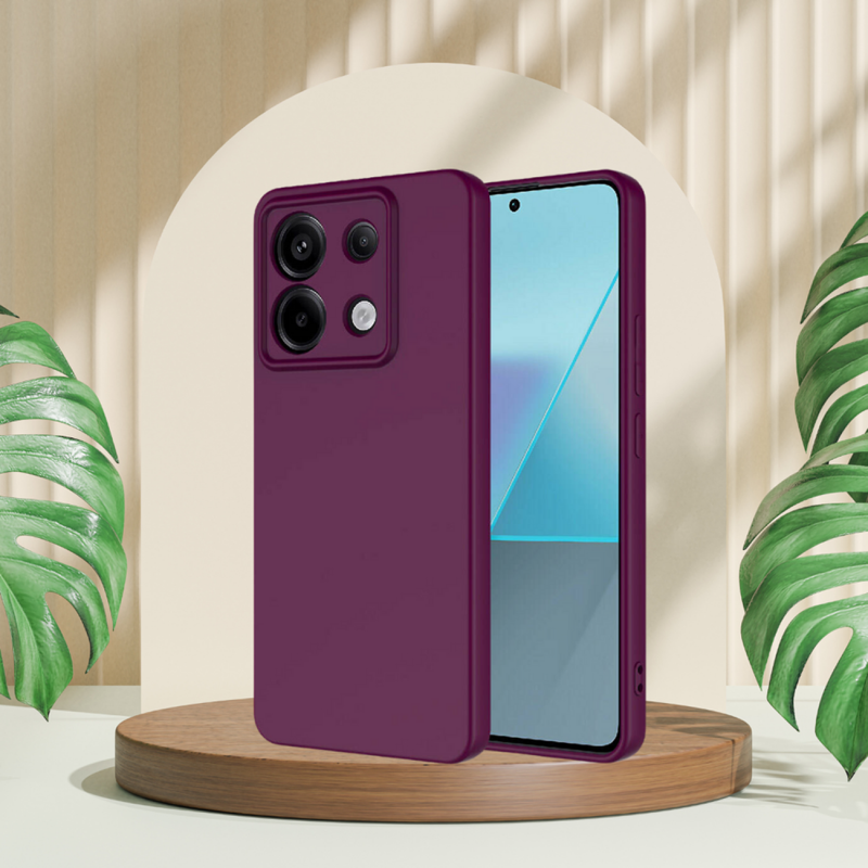 Xi̇aomi̇ Redmi̇ Note 13 Pro 4G  Rubber Si̇li̇kon Kilif Mor