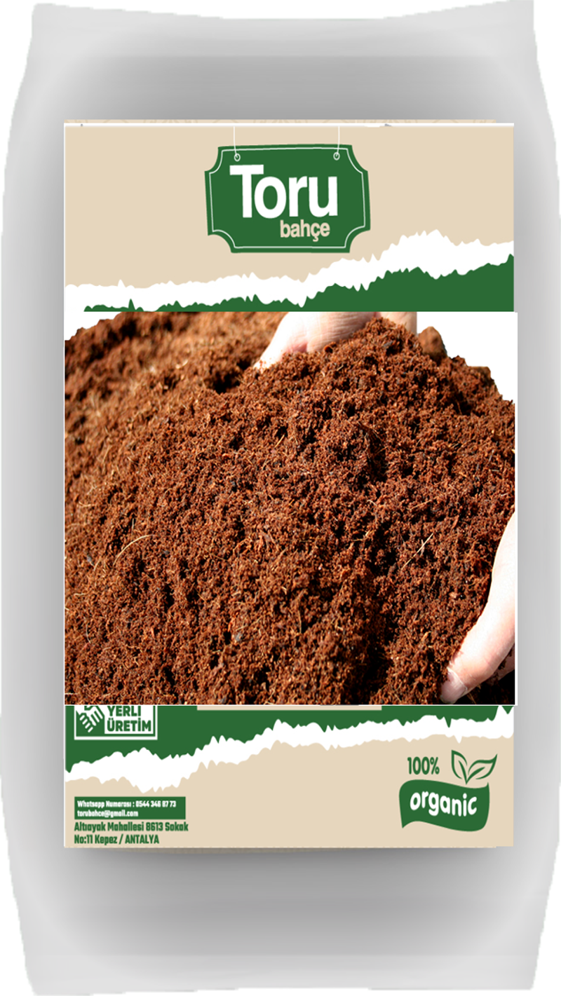 Cocopeat Hindistan Cevizi Torfu  lifi  50 lt  (100% doğal ) KATKISIZ