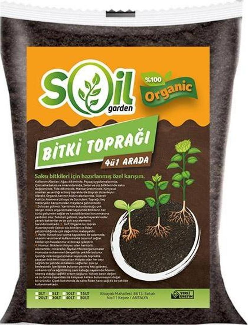 Soil Garden Bitki Toprağı 4'ü bir arada 50 lt