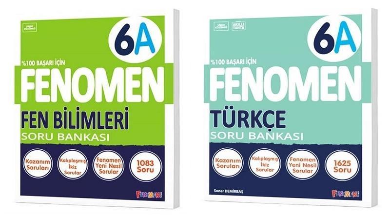 Fenomen Okul 2025 6. Sınıf Türkçe + Fen Bilimleri A Serisi Soru Seti 2 Kitap