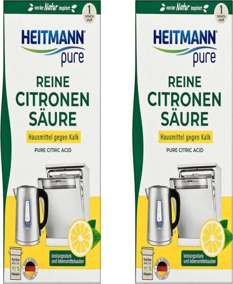 Pure Saf Limon Asidi Ekolojik Organik Kireç Çözücü 350 Gr x 2 Adet