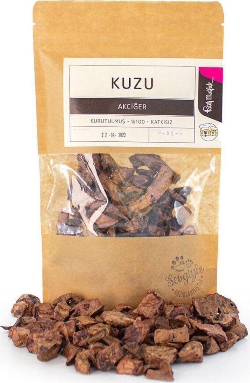 Kurutulmuş Kuzu Akciğer Lokmalık Köpek Kedi Ödül Maması (60 g)