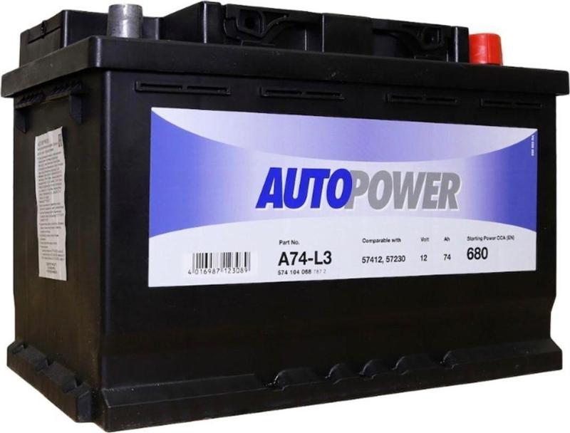 12 V 74  Ah 680 Aen Autopower Akü