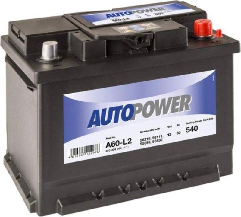 12V 60  Ah 540 Aen Autopower Akü 2 Yıl Garantili