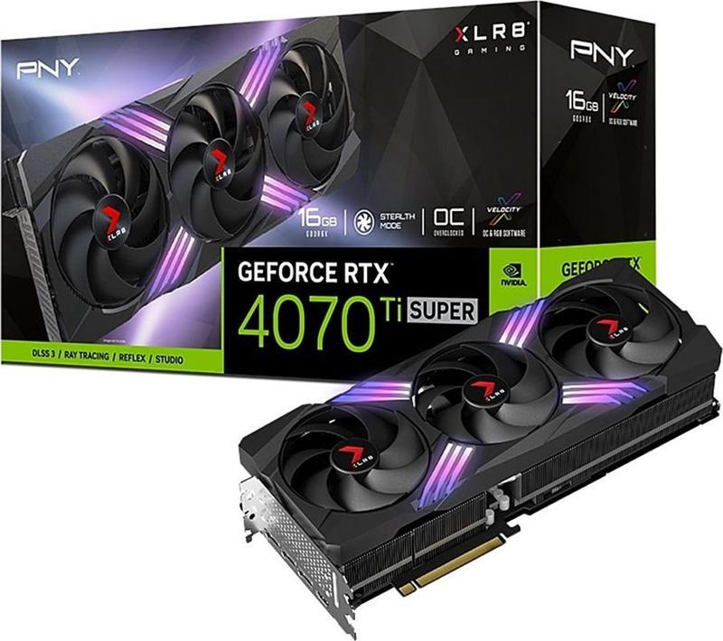 GeForce RTX 4070 Ti SUPER XLR8 Gaming Verto Epic-X OC 16GB GDDR6X 256Bit HDMI/DP ARGB Ekran Kartı