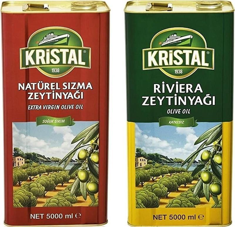 Naturel Sızma ve Riviera Zeytinyağı 5 litre 2 li Set