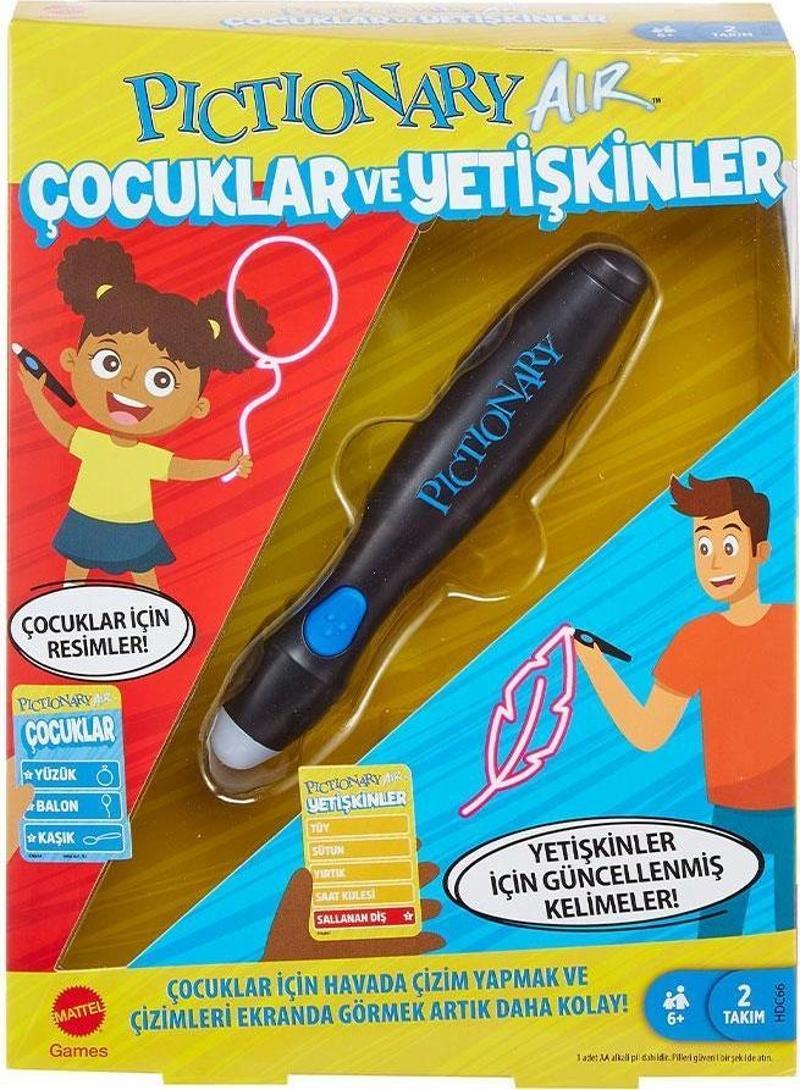 Pictionary Air Çocuklar ve Yetişkinler HDC66 Lisanslı Ürün