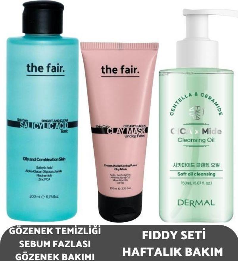 Gözenek Temizliği Sebum Fazlası Gözenek Bakımı ve Fiddy Seti Haftalık Bakım