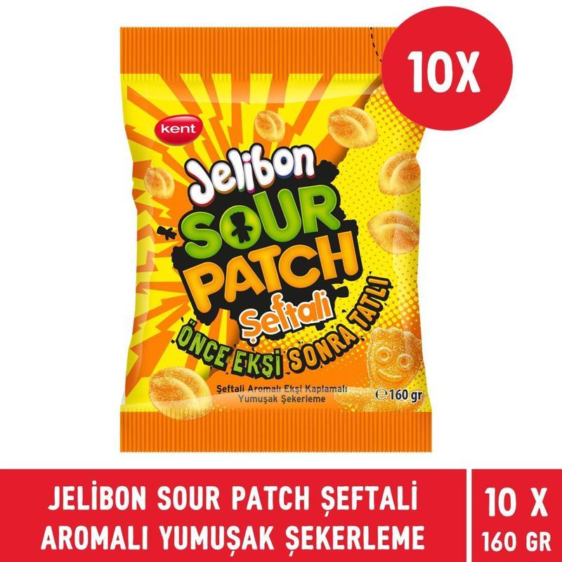 Sour Patch Şeftali Aromalı Yumuşak Şekerleme 160 gr - 10 Adet