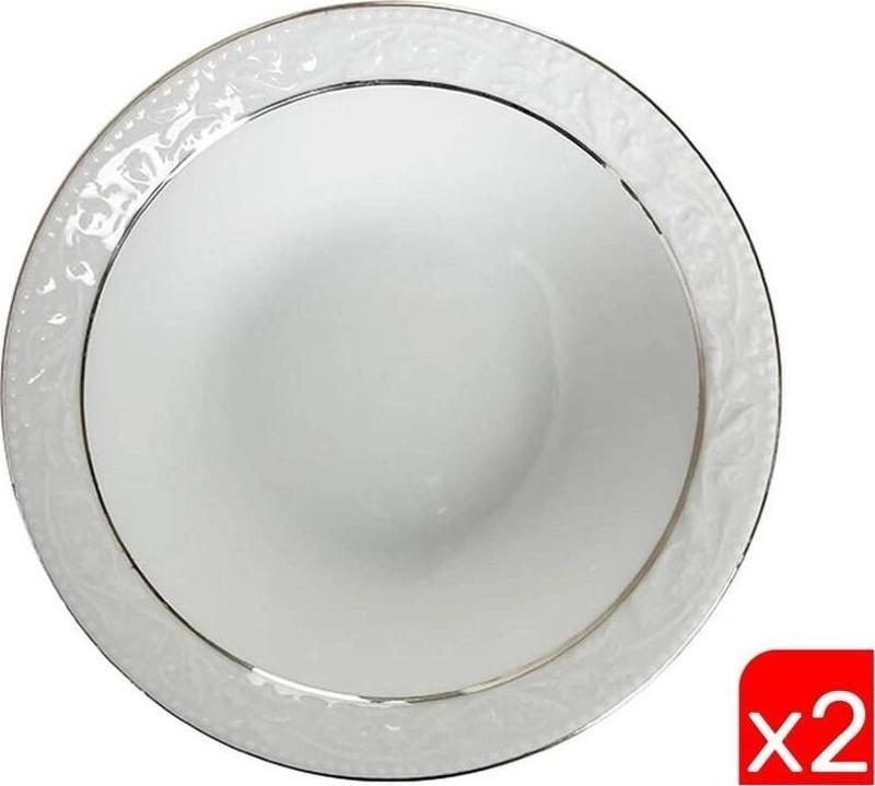 Hazan Platin Yaldız Kase 15cm 2 li 04POR031152