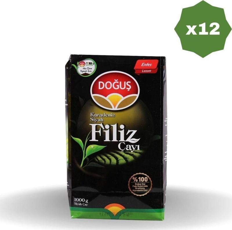 Çay Siyah Filiz 1 Kg X 12 Adet